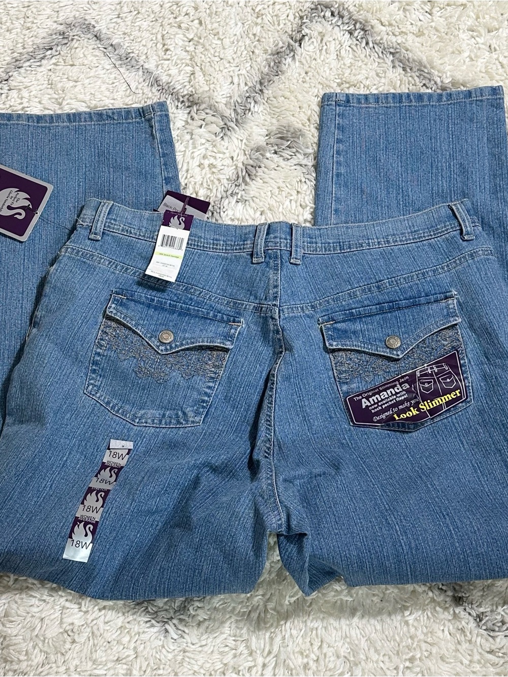 Gloria Vanderbilt Amanda Bootcut Jeans - Light Blue Denim